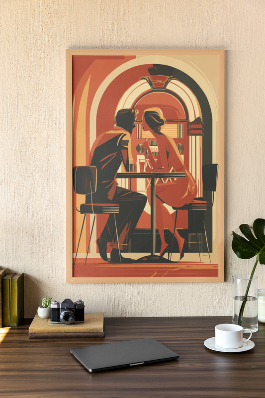 Jukebox Romance Print